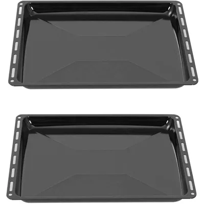Immagine prodotto di Teglia da forno smaltata set da 2 - 455 x 375 x 30 mm - Adatta alla pirolisi - Forno