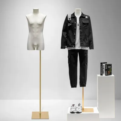 Produktbild von Verstellbare männliche Schneiderpuppe - Torso - Modepräsentation - Hohe Qualität