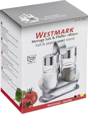 Zdjęcie produktu dla Westmark Wien, Organizer na przyprawy, Stal nierdzewna, Szkło, Stal nierdzewna, 0,04 l, 114 mm, 55 mm