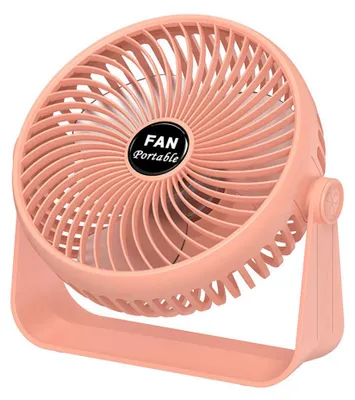 Produktbild von Kleiner USB-Tischventilator – 15 cm (6 Zoll) tragbarer Ventilator, 3 Geschwindigkeitsstufen, starker Luftstrom, leiser Betrieb, 360°-Drehung
