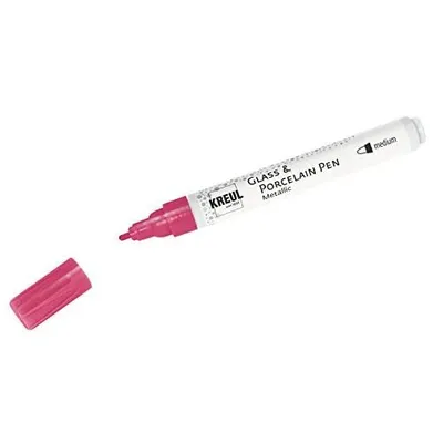 Obrázek produktu pro KREUL Glass & Porcelain Pen Metallic medium Pink-Metallic