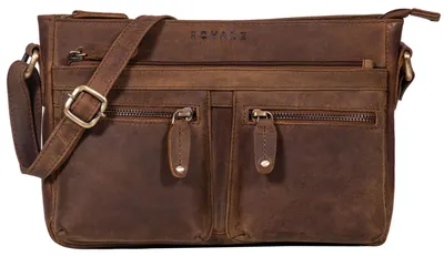 Zdjęcie produktu dla Vintage skórzana torebka na ramię dla kobiet, w kolorze brązowym