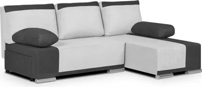 Produktbild von Ecksofa mit Schlaffunktion DRED - Weiß/Grau