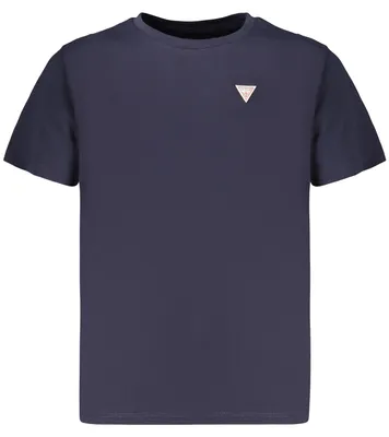 Produktbild von Stylisches Kinder T-Shirt Blau - Kurzarm & Rundhals mit Applikation