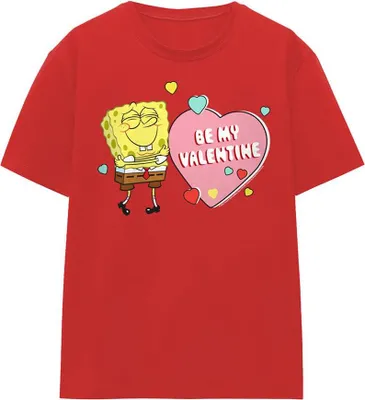 Produktbild von SpongeBob SquarePants - "Be My Valentine" T-Shirt für Damen TV21475 (XXL) (Rot)