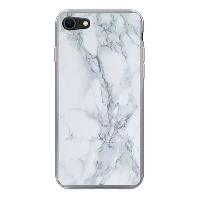 Produktbild von MuchoWow® Handyhülle Schutzhülle Hülle für iPhone 8 Marmor - Muster - Gus - Weiß - Marmoroptik - Luxus Silikon Softcase Handy Hülle - Schutzhaube
