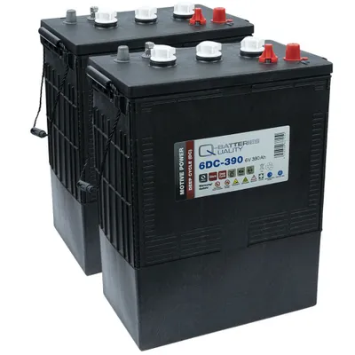 Zdjęcie produktu dla 2x Q-Batteries 6DC-390 6V 390Ah Deep Cycle Traktionsbatterie