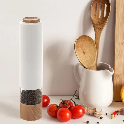 Produktbild von Elektrische Mühle mit LED für Pfeffer, Salz und Gewürze