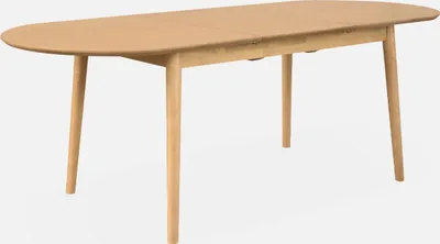 Produktbild von sweeek - Ausziehbarer ovaler Esstisch für 6 bis 8 Personen, 160-210cm - Natur