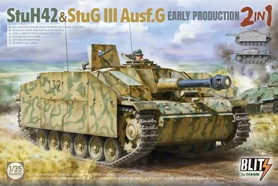 Obrázek produktu pro Takom StuH42 & StuG III Ausf.G Raná výroba 2 v 1 1:35