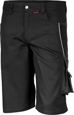 Produktbild von Qualitex kurze Arbeitshose - strapazierfähige PROfessionals Shorts aus faserverstätktem Gewebe - in Farbe: schwarz - Herren: 44 - Damen: 38