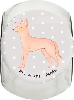 Produktbild von Mr. & Mrs. Panda Dose Pharaonenhund Moment L 870ml - Grau Pastell - Geschenk, Pharaoh Hound, Bonbonglas, Kelb Tal-Fenek, Aufbewahrungsdose, Vorratsbehälter, Dekoglas