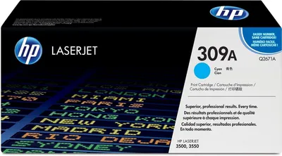 Zdjęcie produktu dla HP 309A Cyan Original LaserJet Toner Cartridge, 4000 stron(y), Cyjan, 1 szt.