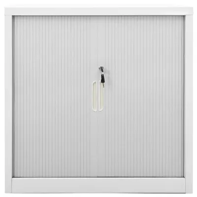 Immagine prodotto di Armadio con Ante Scorrevoli Grigio 90x40x90 cm in Acciaio