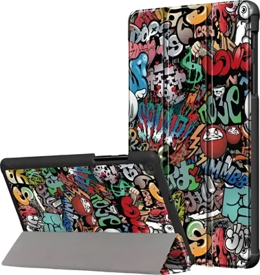 Obrázek produktu pro Obal na tablet pro Samsung Galaxy Tab A 8.0" s magnetickou klopou Graffiti