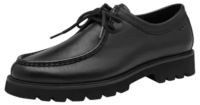 Zdjęcie produktu dla Tamaris, buty damskie, sznurowane, skóra, czarne