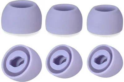 Zdjęcie produktu dla Jumada - Silikonowe nakładki do słuchawek Samsung Galaxy Buds Pro {Fioletowe} - 3 pary, 3 rozmiary {S/M/L}