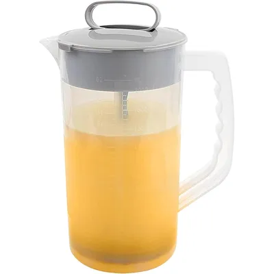 Produktbild von 2 Stück Mixkrug, 2000 ml Auslaufsicherer Getränkemischkrug aus Kunststoff, Muttermilchkrug für Getränke und Säuglingsnahrung