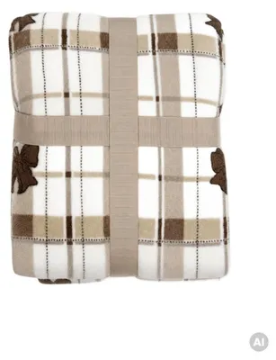 Zdjęcie produktu dla HOMLA Koc VIVIENNE w świąteczny wzór 150x200 cm