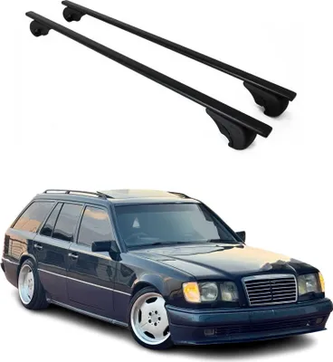Produktbild von Dachquerträger für Mercedes-Benz Klasse E (W124), Baujahre 1985-1995, aus schwarzem Metall