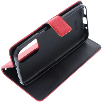 Produktbild von foto-kontor Tasche kompatibel mit Doro 8110 / 8110 Plus / 8100 / 8100 Plus Book Style rot Schutz Hülle Buch