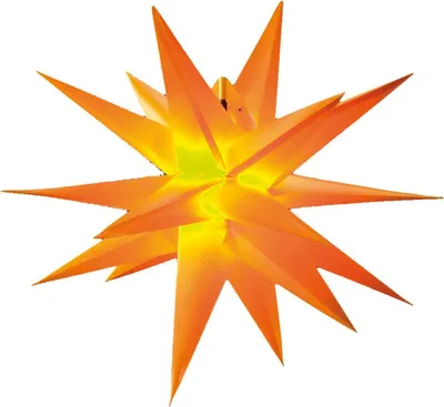 Produktbild von HGD LED-Stern Kunststoff gelb Ø 60 cm