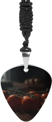 Produktbild von Gitarrengriff Plectrum Kette - Edelstahl - Rot
