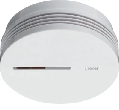 Produktbild von Hager TG600AL, Optischer Melder, Kabelgebunden, Weiß, 85 dB, 50 m, IP32