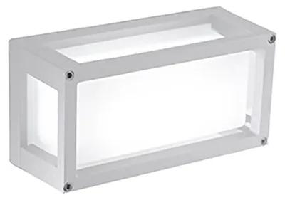 Produktbild von 10W LED Wand- und Deckenleuchte IP54 3000K Mattweiß - Modernes Design aus Aluminium-Druckguss 12,2x25x9,5 cm für den Innen- und Außenbereich