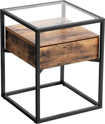Produktbild von Stolik pomocniczy z blatem szklanym 54cm