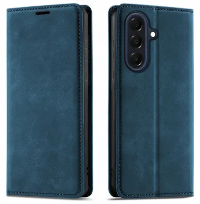 Zdjęcie produktu dla Etui Z Klapką Do Samsung A57 Zamykane Magnetyczne Skórzane + Szkło 9H