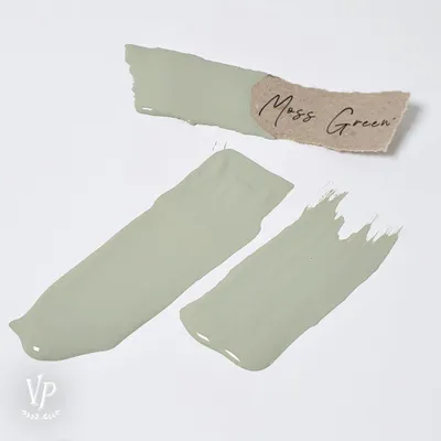 Produktbild von Mat Natural Vintage Paint Kreidefarbe – Möbelfarbe Matt | Wasserbasiert VOC-arm EN 71-3 EU Ecolabel | 65+ Farben | Shabby Chic & Vintage Look - 700 ml - Moss Grün