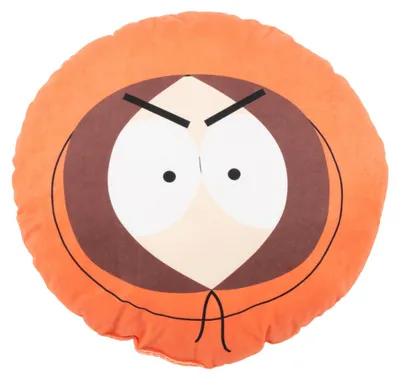 Produktbild von South Park Kissen - Kenny Plüsch Dekokissen Zierkissen Kopfkissen Sitzkissen Orange 37 x 33 cm