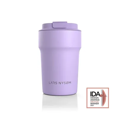 Produktbild von LARS NYSØM Thermo Kaffeebecher-to-go 380ml | BPA-freier Travel Mug 0.38 Liter mit Isolierung | Auslaufsicherer Thermobecher für Kaffee unterwegs 380ml Lilac