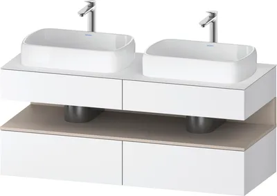 Produktbild von DURAVIT QA4767091180010 QTG KWTU WH Ek. 1400x550x600 Wß Mt. H