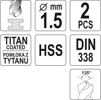 Obrázok produktu pre Yato YT-44631, 2 kusov