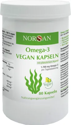 Produktbild von NORSAN Omega-3 Algenöl vegane Kapseln, 80 St. Kapseln