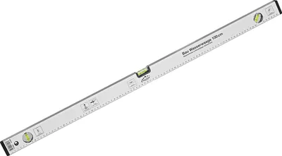 Aluminium Wasserwaage Bau Messwaage Richtwaage 100 cm mit 3 Libellen Messskala Waage Bauwaage messen Baustelle Werkstatt Hobby Profi Werkzeug Lineal günstig kaufen 396555 40075 4066986400759