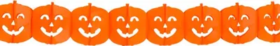 Produktbild von Party Deko Halloween Kürbis Papiergirlande 4 m