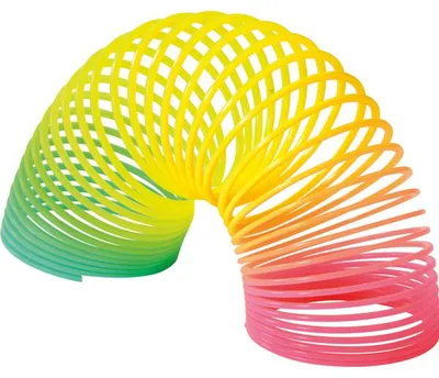 Immagine prodotto di EDUPLAY 130263 Scala a molla arcobaleno, Ø 5 x 5,5-100 cm (colore casuale, confezione da 10)