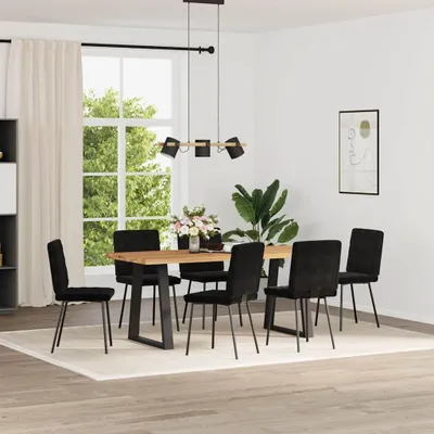 Produktbild von vidaXL Esszimmerstühle 6 Stk. Schwarz Samt