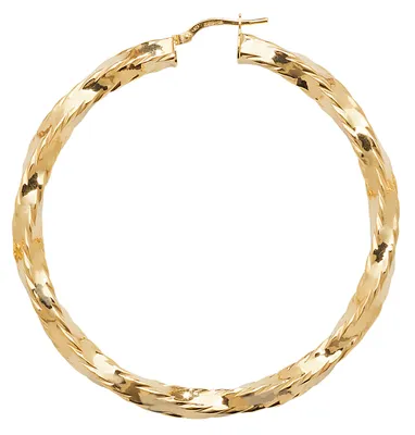Produktbild von 9 Karat (375) Gold Damen - Paar Creolen - 50mm; TRS11404MM50