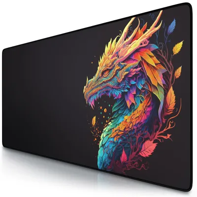 Produktbild von TITANWOLF - XXL Speed Gaming Mauspad 900 x 400mm - XXL Mousepad - Tischunterlage Large Size - verbessert Präzision und Geschwindigkeit - Dragon