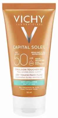 Imagen del producto de Vichy Capital Soleil, fluido matificante para el rostro, efecto seco, FPS 50, 50 ml
