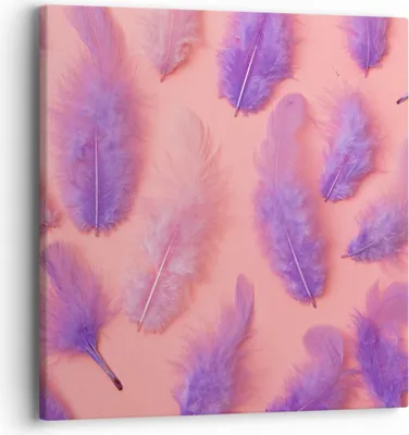 Produktbild von Bild auf Leinwand - Leinwandbild - Vogel Feder Farbe Komposition - 40x40cm - Wand Bild - Wanddeko - Leinwanddruck - Bilder - Kunstdruck - Wanddekoration - Leinwand bilder - Wandkunst - AC40x40-2922
