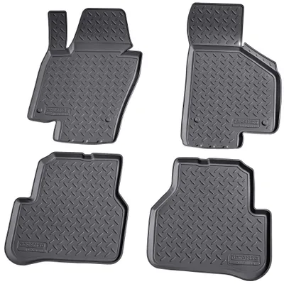 Immagine prodotto di tappetini in gomma 3D per VW Passat 3C B7 | BJ 2010 - 2014 | perfetta vestibilità con bordo