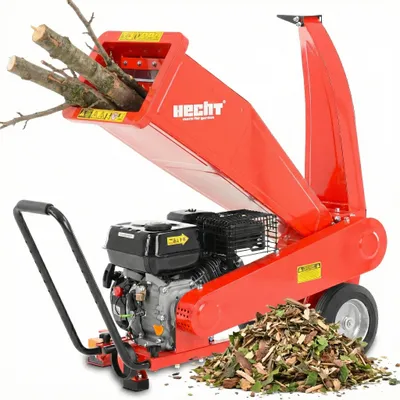 Produktbild von Gartenhäcksler Holzhäcksler Benzin HECHT 6208 | 5,2 kW / 7 PS | bis 7 cm | 208 cm³ | Messerwalze mit 2 rotierenden Messern