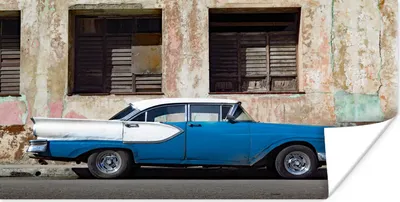 Produktbild von MuchoWow® Poster Oldsmobile Auto 160x80 cm - Foto Poster