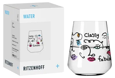 Wasserglas 510 ml, Kristallglas, Fashion-Kollektion, 11 cm hoch