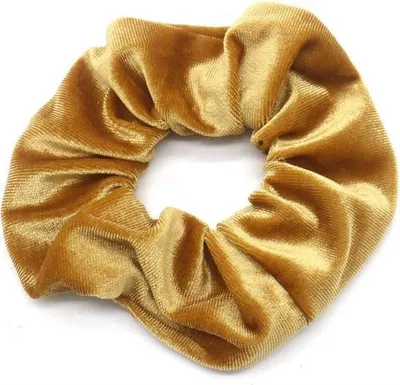 Produktbild von CHPN - Scrunchie - Samt Scrunchie - Haargummi - Ocker - Haarstyling - Haaraccessoires - Wokkel - Accessoire - Froesel - Gummiband